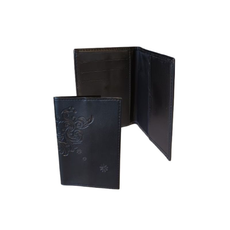  Porte 3 cartes rembordé et rabat simple - personnalisable