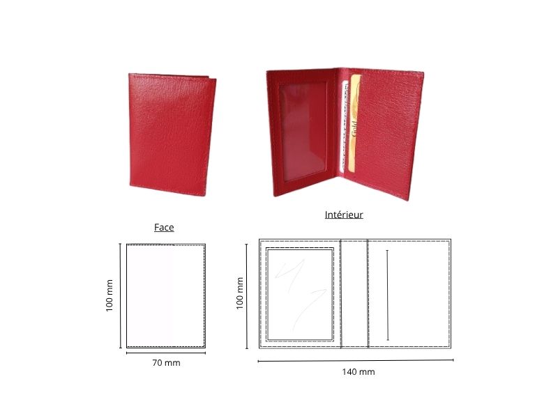  Porte 3 cartes et rabat cristal - personnalisable