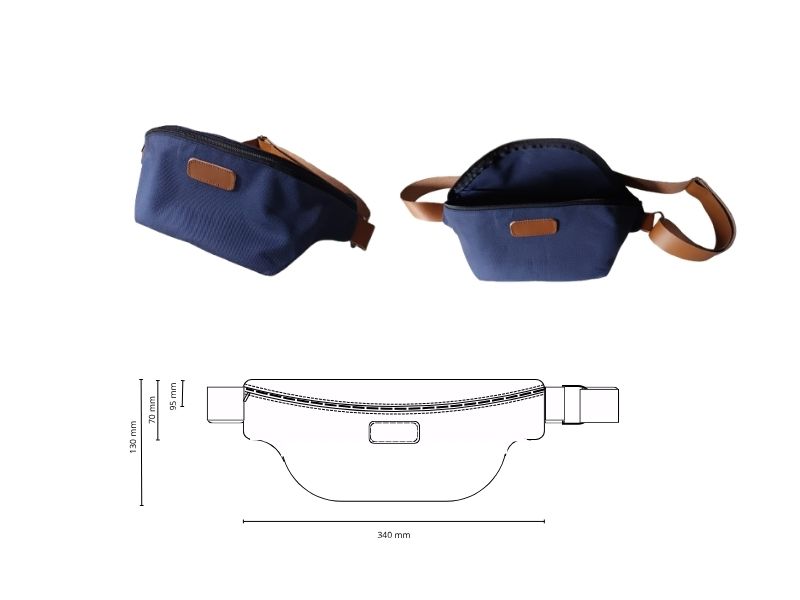  Sac banane bandoulière - personnalisable