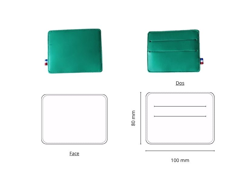  Porte 2 cartes recto - personnalisable