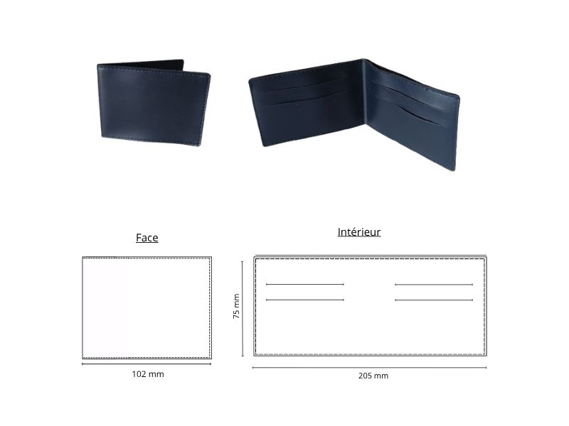  Porte 4 cartes et facturette - personnalisable