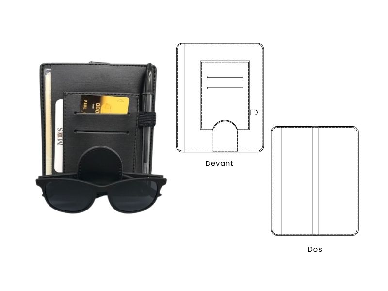  Organiseur de pare soleil - personnalisable