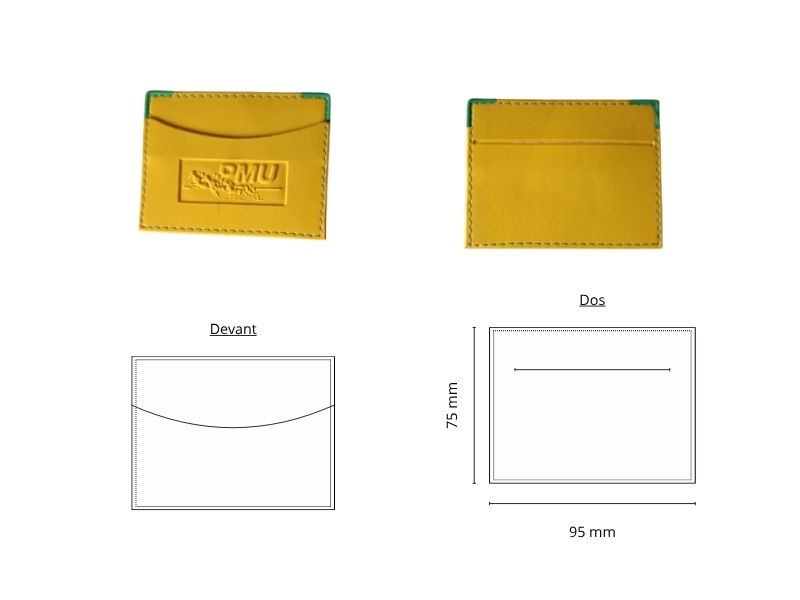  Porte 2 cartes recto/verso - personnalisable