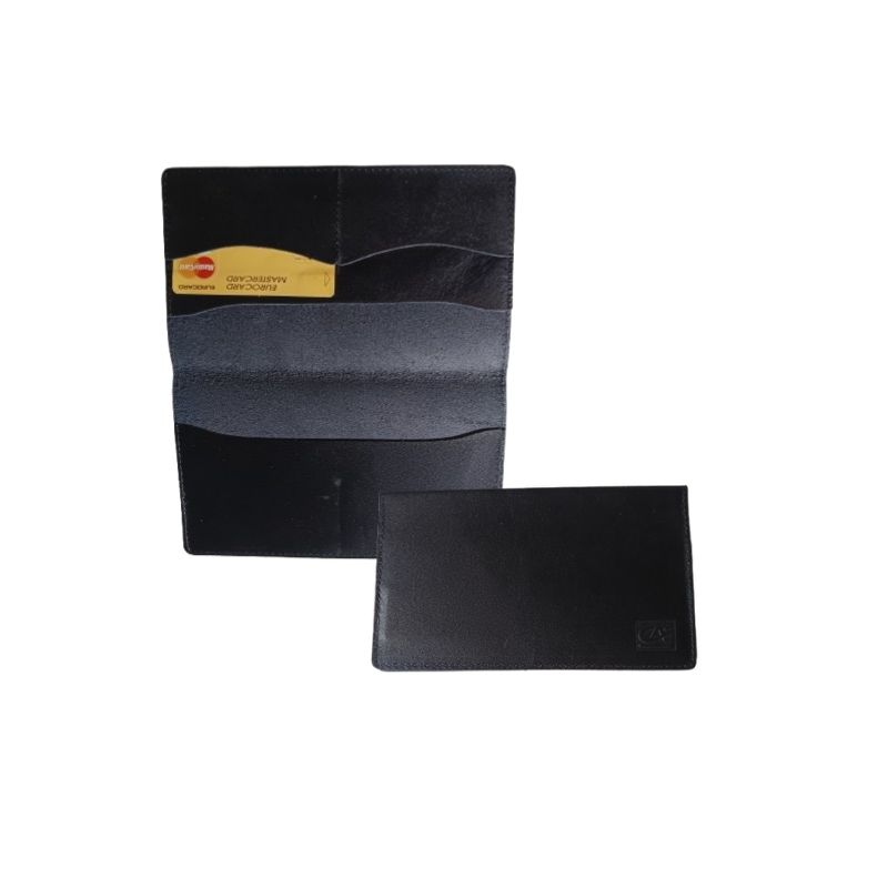  Porte chéquier horizontal et rabat 2 cartes - personnalisable