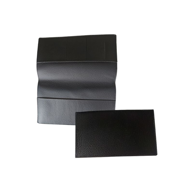  Porte chéquier horizontal et rabat 3 cartes - personnalisable