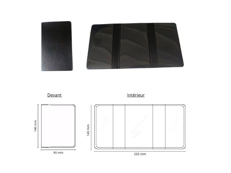  Etui carte grise 3 volets - personnalisable