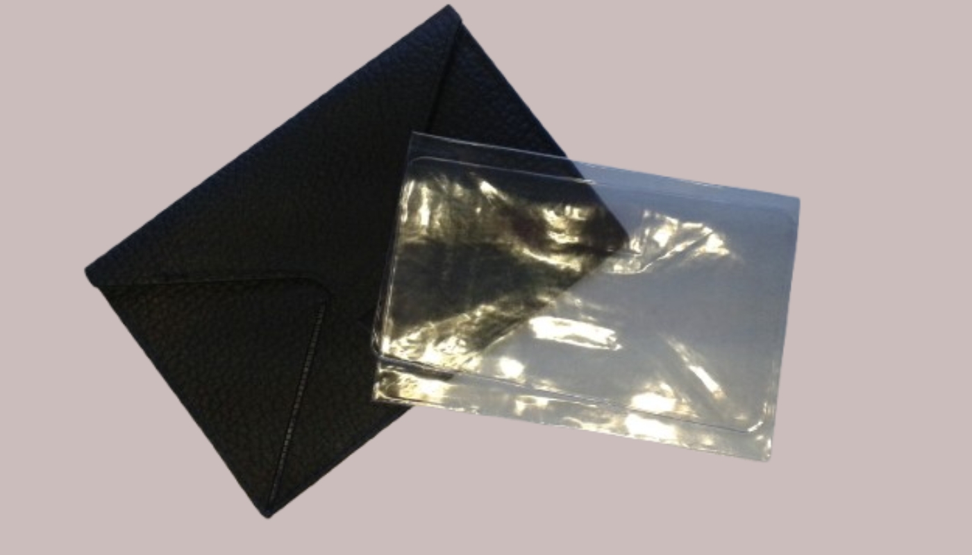 Pochette carte grise + cristal 3 volets